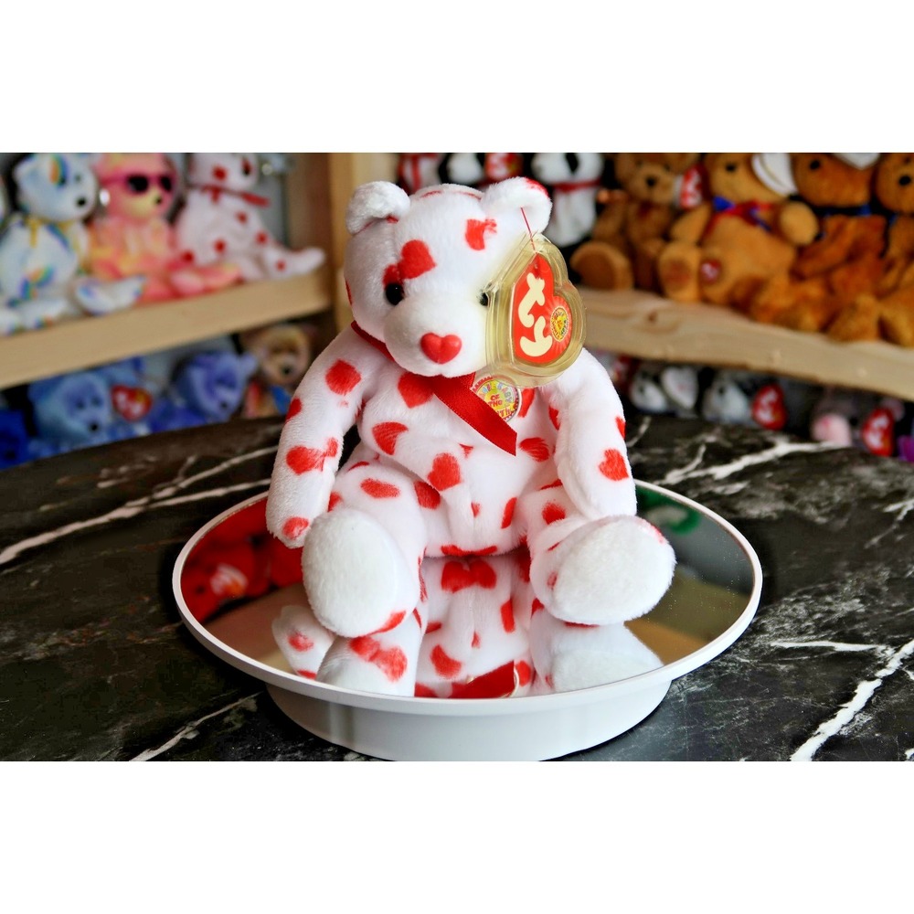 TY Beanie Baby - Heartthrob the Bear | Tush Tag Issues | Vintage | Rare